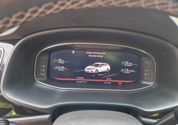 Seat Leon cena 96000 przebieg: 80000, rok produkcji 2018 z Krapkowice małe 154